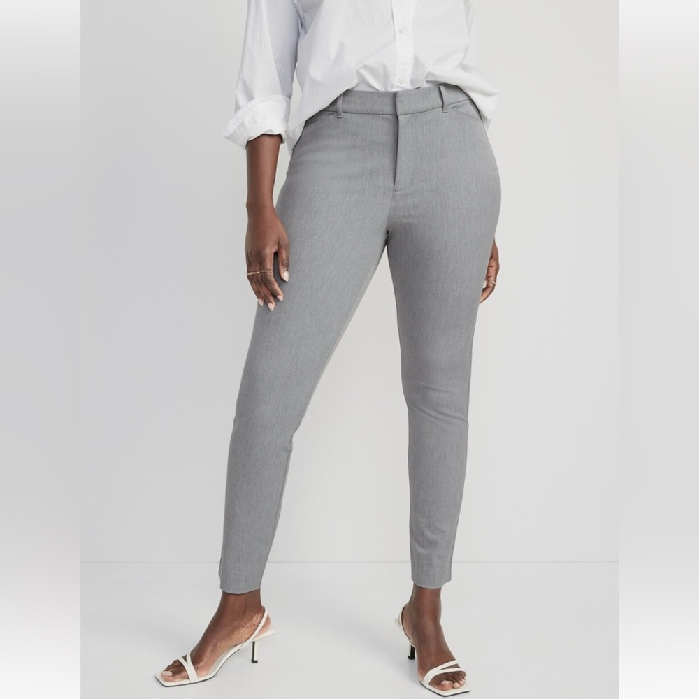 Old Navy Pixie High-Waisted Skinny Pant - light heathered gray